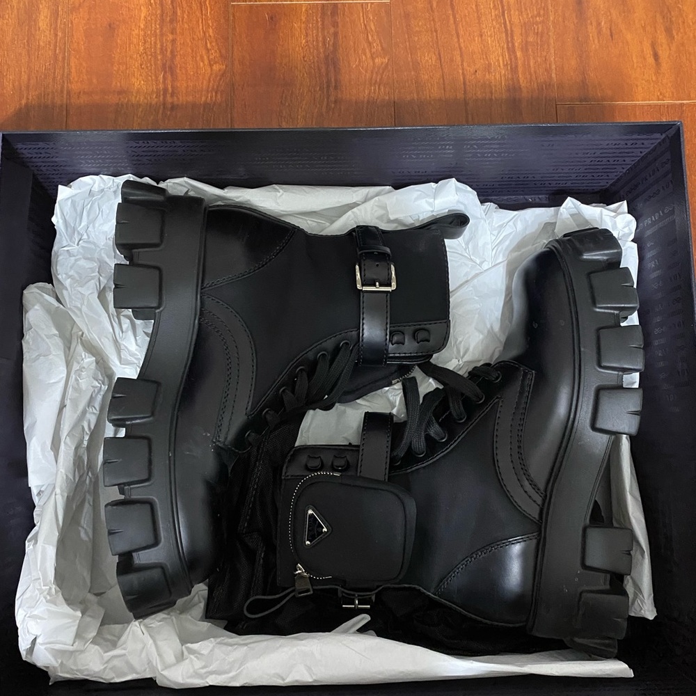 Prada “Monolith” combat boots